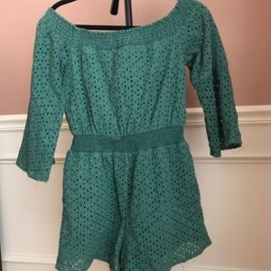 Hunter green jumpsuits